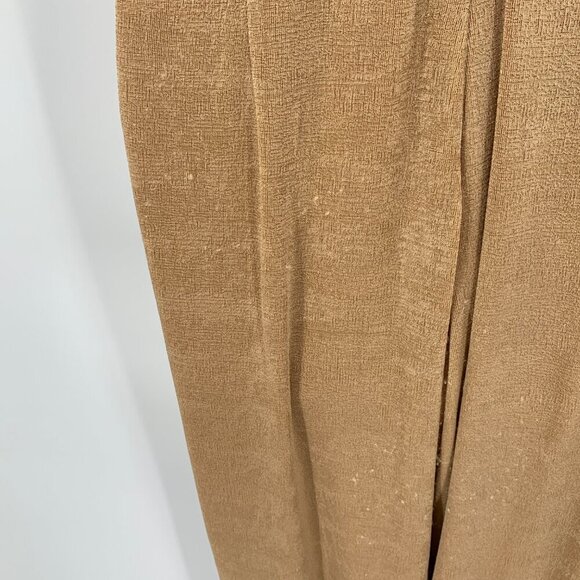 Misha Moyra jumpsuit jersey knit desert rose tan brown scoop cowl 4 Small - Picture 7 of 8